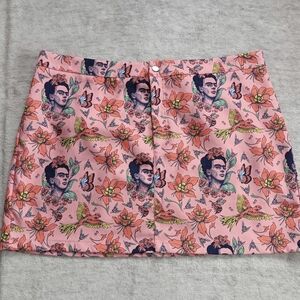 Shein | Size 3X Pink Floral print mini skirt